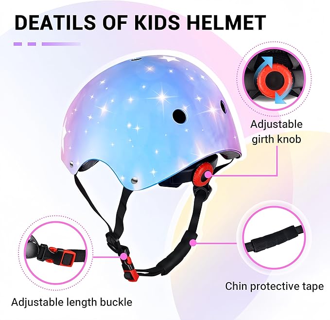 Kids Bike Helmet for 2-3-5-8-14 Ages Girls,Boys,Toddler,Kids and Youth, Ventilation and Impact Resistance Toddler Bike Helmet for Multi-Sport Bicycle Scooter Inline Roller Skate and Skateboarding