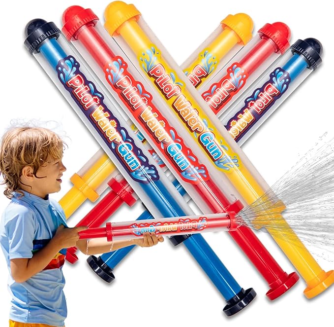 6 Pack Water Squirter Toys for Kids Pool Blaster Water Guns, Water Game Fighting Toys for Summer Swimming Pool Beach Outdoor Activity for Boys Girls Adults