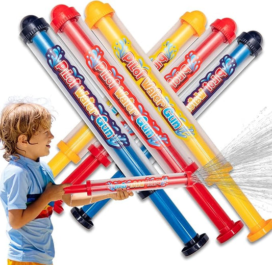 6 Pack Water Squirter Toys for Kids Pool Blaster Water Guns, Water Game Fighting Toys for Summer Swimming Pool Beach Outdoor Activity for Boys Girls Adults