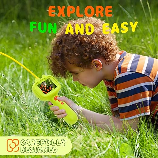 Kids Borescope Snake Camera with Light Toy,Outdoor STEM Science Toys, Nature Educational Exploration Toy Great Gifts for 4 5 6 7 8 9 10 Years Old Boys and Girls Birthday Camp Christmas(16G Card)