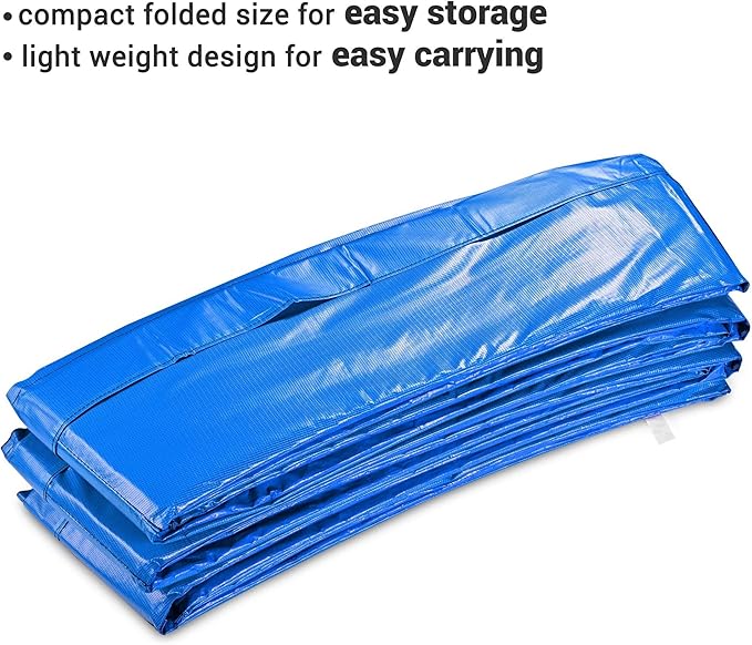 AW 12/13/14/15FT Trampoline Spring Cover Replacement Trampoline Safety Pad Trampoline Accessories, UV-Resistant, PVC EPE Foam Protection Blue/Multicolor/Green