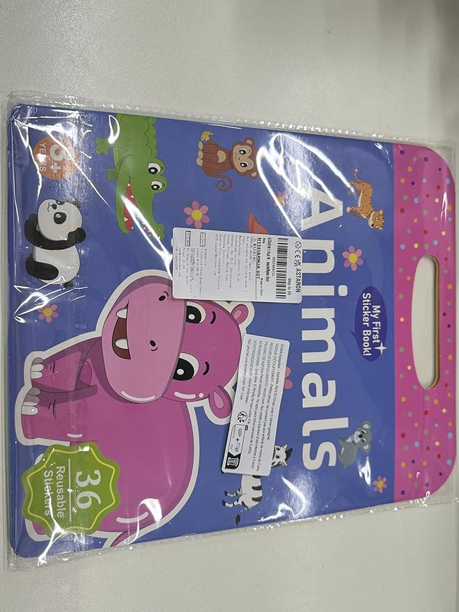 ASTARON 5 Pack Reusable 3D Puffy Sticker Books for Kids 3-6, Jelly Sticker Game Educational Sensory Learning Toy, Travel Toys and Busy Book(Vehicle Dino Animal Ocean Space)