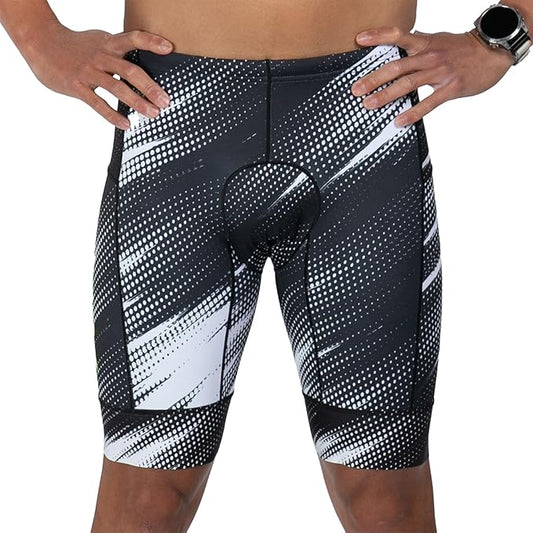 Zoot Men’s LTD 9-Inch Triathlon Shorts, Endurance Cycle Padded Shorts, for Swim, Bike, Run with Quick Drying UPF 50 + Fabric