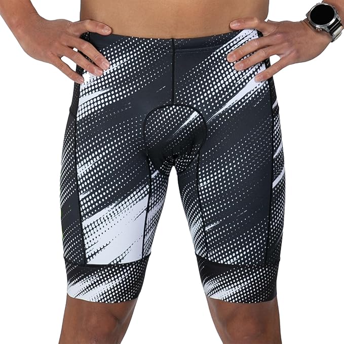 Zoot Men’s LTD 9-Inch Triathlon Shorts, Endurance Cycle Padded Shorts, for Swim, Bike, Run with Quick Drying UPF 50 + Fabric