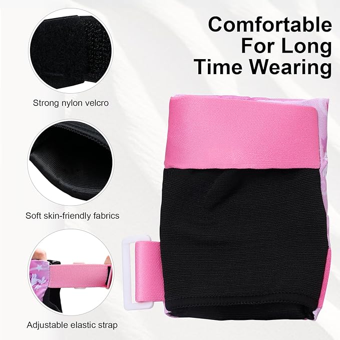 Adjustable Toddler Helmet, Kids Bike Helmets for Boys Girls 3-5/4-6/5-8 Years, Protective Gear Set for Bicycling/Skateboarding/Rollerblading/Scootering