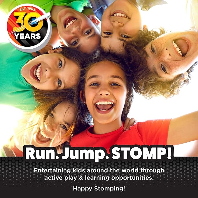 Stomp Rocket Dino-Soar Rocket Launcher for Kids - 3 Dinosaur-Themed Rockets - Fun Backyard & Outdoor Fun Toy Gift for Boys & Girls - STEM Soft Foam Blaster Set - Ages 3 & Up