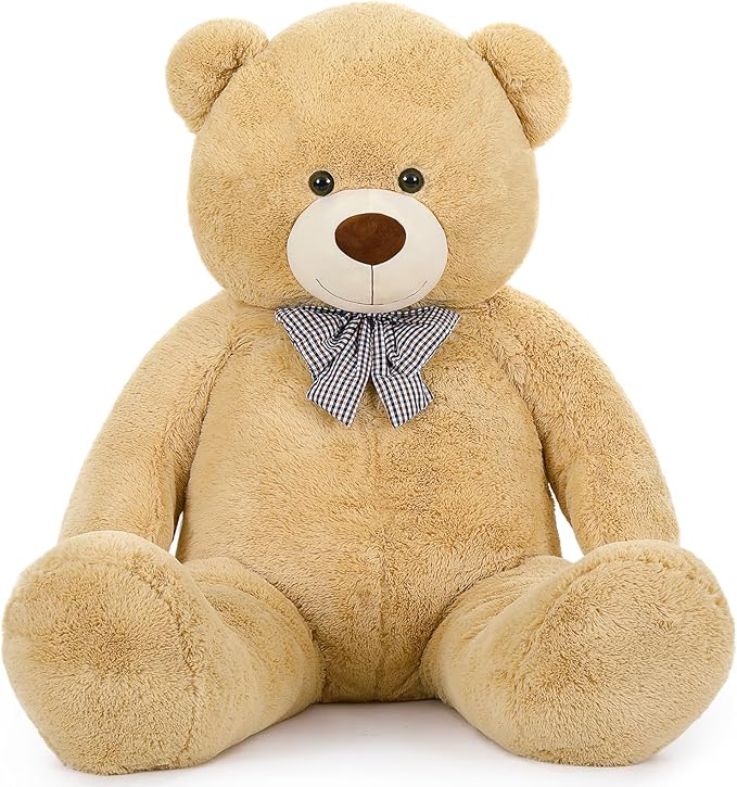 MaoGoLan Giant Teddy Bear Plush, Life Size Large Teddy Bear Stuffed Animal 5 Feet,Soft and Fluffy Big Teddy Bear Gift for Baby Shower,Christmas,Valentines
