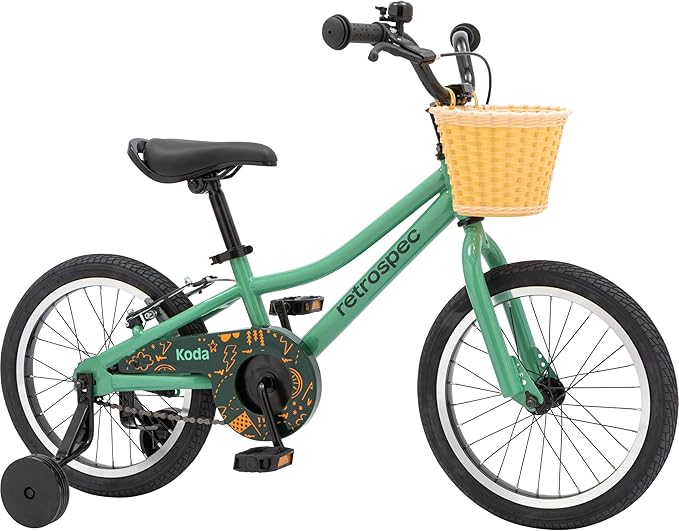 Retrospec Koda Plus Kids Bike for Boys & Girls Ages 4-6 Years - 16" Children's Bicycle, Adjustable Seat & Handlebars
