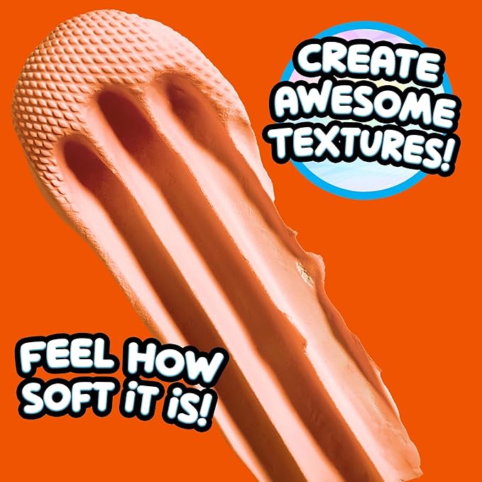 Compound Kings Fluffy Butter Cloudz Scented Large Slime Bucket for Kids – Soft, Squishy, Non-Toxic Sensory Toy | Orange Crush Slime Gift