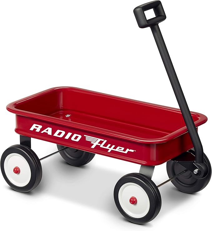 Radio Flyer 16.5 Inch Kids Wagon (Amazon Exclusive), Toy Wagon for Kids, Rolling Cart, Carts with Wheels, for Ages 1.5+ Years