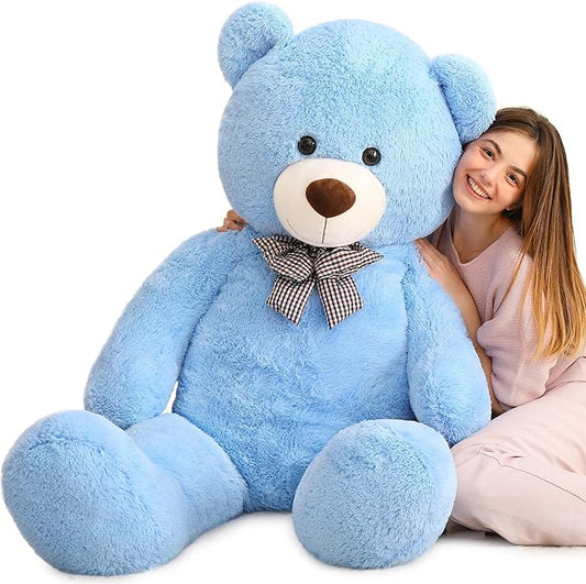 MaoGoLan Large Blue Teddy Bear Jumbo Bear 55 inch Oversize Huge Stuffed Animal for Boys and Girls
