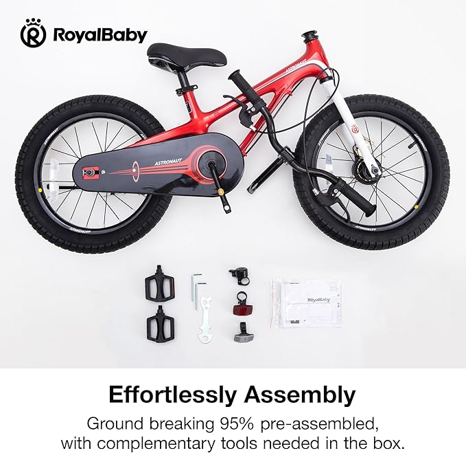 RoyalBaby Magnesium Kids Bike Lightweight Alloy Children Sport Bicycle 14/16/18 Inch Wheel for Boys Girls Ages 3+ Years