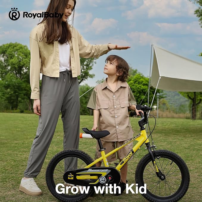 RoyalBaby Kids Bike EZ Freestyle Training Free Balance to Pedal Easy Learning Bicycle, 12-18 Inch for Toddlers to Big Kids