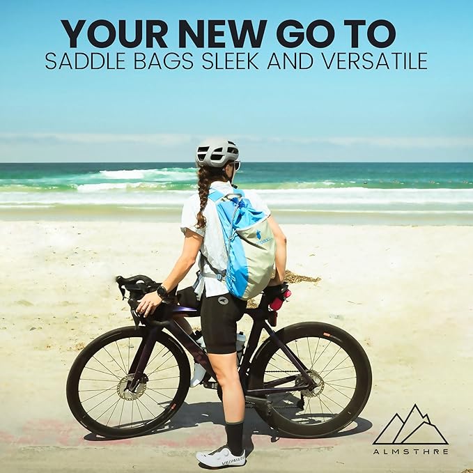 Signature Bike Saddle Bag – Passion Pink | 0.5L Bike Seat Bag (3" x 5.25" x 2") | Water-Resistant Ripstop, Waterproof Zipper, Internal Pocket | Durable Under Seat Storage