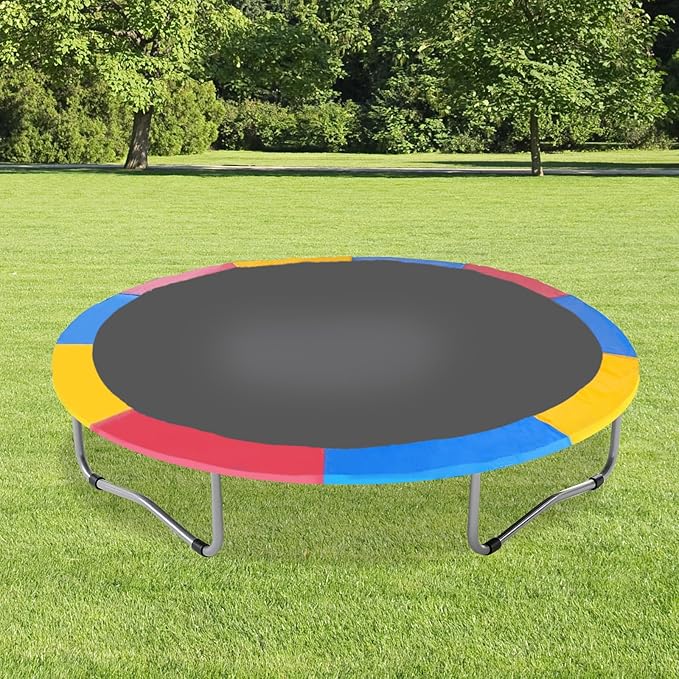 Eapmic Trampoline Pad Replacement, Trampoline Safety Pad, Spring Cover for 8ft 10ft 12ft 14ft 15ft 16ft Round Trampoline with Waterproof Foam Padding, Universal Trampoline Accessories