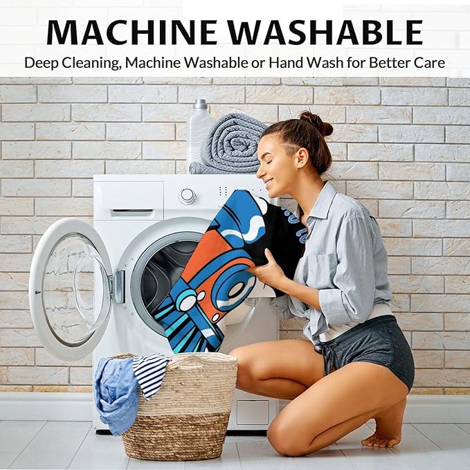 Train Gifts for Boys 6-8 - Warm Cozy Train Throw Blanket - 40"x50" Inches Crib Size Blankets for Couch - Black Vintage Throws