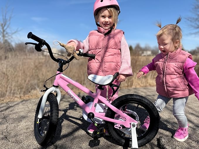 RoyalBaby Kids Bike EZ Freestyle Training Free Balance to Pedal Easy Learning Bicycle, 12-18 Inch for Toddlers to Big Kids