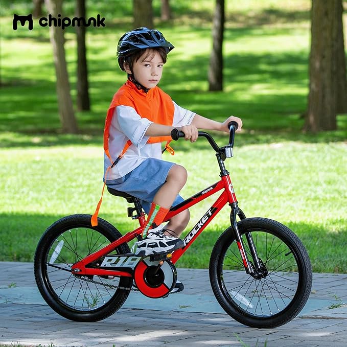 Chipmunk Kids Bike Toddlers 12 14 16 18 Inch Wheel Bicycle Beginners Boys Girls Ages 3-11 Years, Multiple Color Options