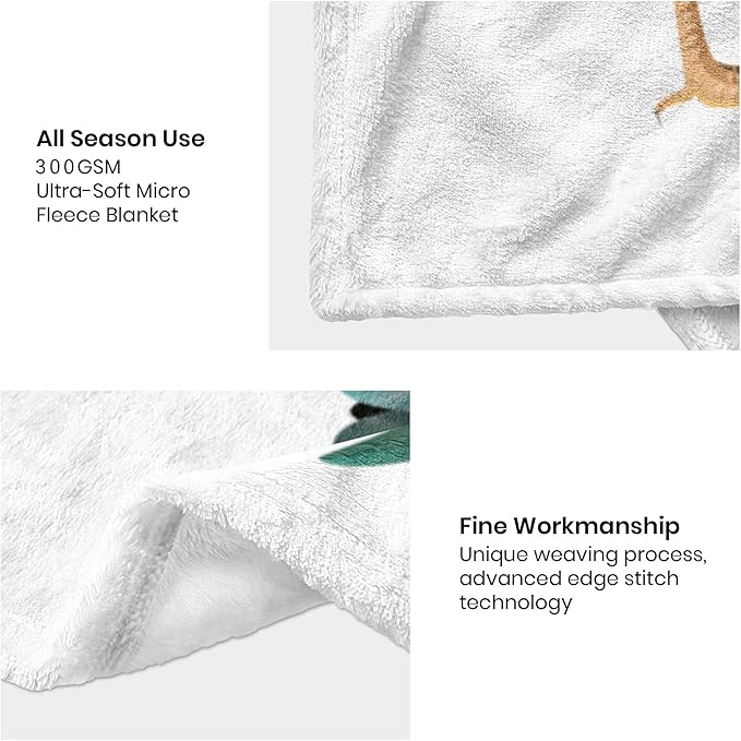 Cute Chicken Printed Blanket Soft Fuzzy Flannel Plush Throw Blanket for Couch,Sofa and Bed Decorative Blankets Funny Colorful Rooster Swaddle Baby Kids Blanket All Season 60"x50"