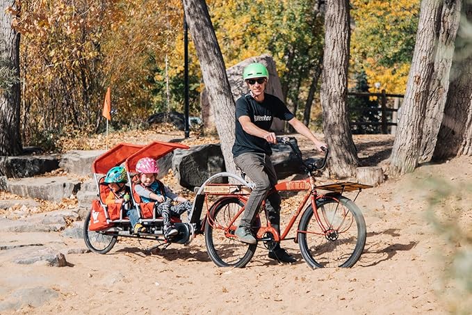 Two Bike Trailer,Red,One Size