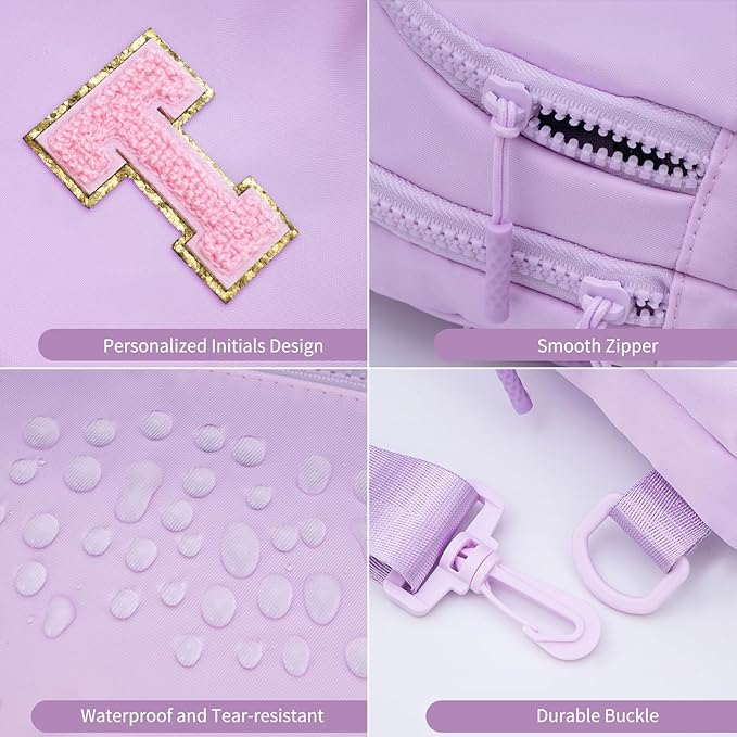 Birthday Gifts for 3 4 5 6 7 8 9 10 11 12 13 14 15 16 Year Old Girls,Crossbody Sling Bag Backpack Fanny Pack Purse for Teen Girl Kid Daughter Sister Her,Cute Trendy Stuff - Lavender,T