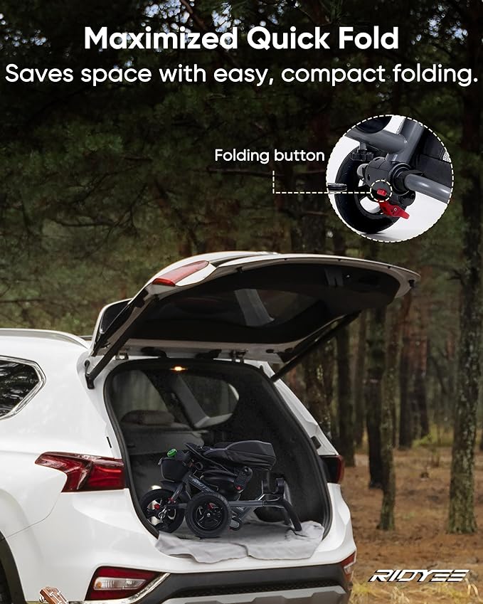 7-in-1 Folding Toddler Tricycle for 18 Months to 5 Years, Tricycle Stroller with Dual Brakes, All-Terrian Rubber Tire, Tricycle for Toddlers with Rotatable Seat, Adjustable Push Handle, Grey