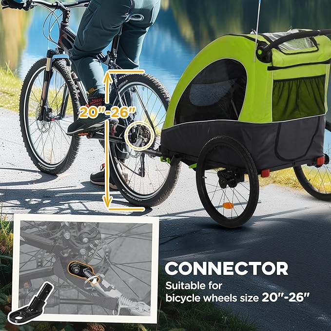 Aosom Bike Trailer for Kids 3 In1 Foldable Child Jogger Stroller Baby Stroller Transport Carrier with Shock Absorber System Rubber Tires Adjustable Handlebar Kid Bicycle Trailer