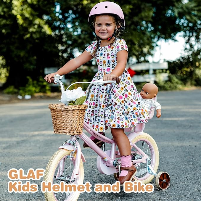 Glaf Toddler Helmet for 2-8 Years Kids Bike Helmets Baby Girls Boys Multi-Sport Adjustable Skateboard Bicycle Helmet Lightweight 3 Sizes for Toddler to Youth 8-14