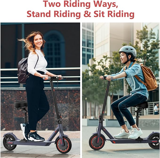 Electric Scooter for Adults, 8.5/10/14" Tires, 19/22Mph, 350W/500W Motor, 21-28 Miles Range, Folding E-Scooter with Dual Suspension,APP(V1/SPRO/MAX/PRO/X1/X1PRO)
