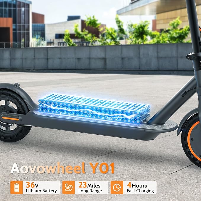 Electric Scooter for Adults, Folding E Scooter with 350W/500W Motor 16/21 Mph Top Speed, Max 19-23 Miles Long Range, 8.5''/10'' Solid Tires Commuting Scooters with Dual Brakes System, APP