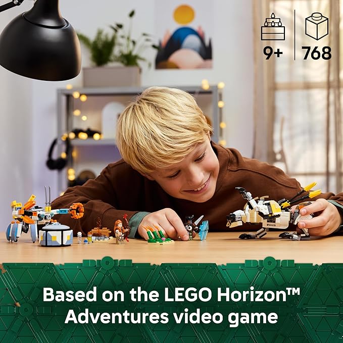 LEGO Horizon Adventures Aloy & Varl vs. Shell-Walker & Sawtooth Kids Toy - Building Toy for Boys & Girls, Ages 9+ - Gaming Gift Idea for Horizon Fans - 77037