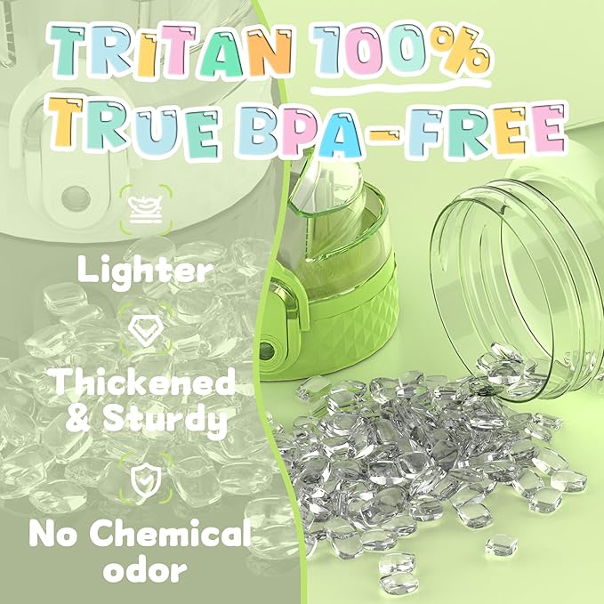 OLDLEY 12oz Kids Water Bottle for school Girls Boys, Motivational Water Bottles With Silicone Straw, Leak-Proof Tritan BPA-Free, Reusable water bottles for kids, Parrott Green