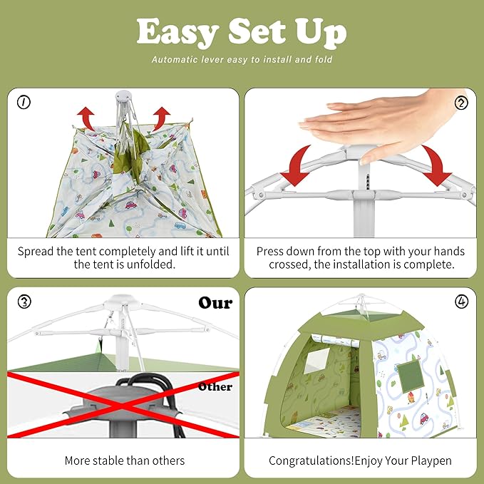 Outdoor Multi-Purpose Play House for Toddlers-Easy to Set up and Pop up Play Tent with Tunnel and Playhouse Kids Indoor Outdoor, Outdoor/Indoor Kid's Pop Up Play House, Gift for Toddlers(car)