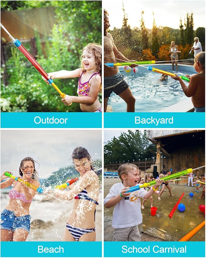 LQYoyz Water Gun - 3 Pack Super Blaster Squirt Gun Blaster for Kids Water Game Fighting Toys for Summer Activity Swimming Pool Beach Outdoor Toys for Boys Girl Adults