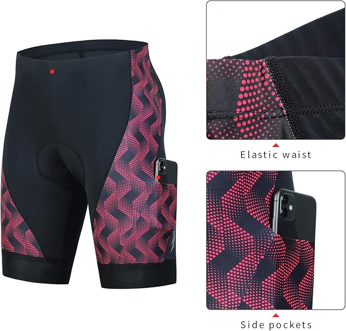 beroy Men's Comfortable Bicycle Cycling Pants, 3D Padded Bike Shorts