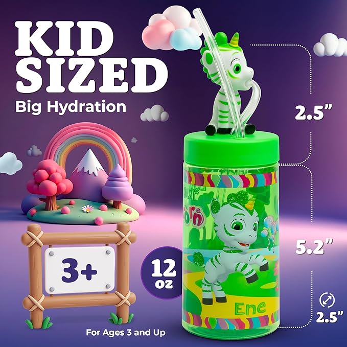 SIP WITH ME® Zoonicorn Cup 12 oz (Ene)