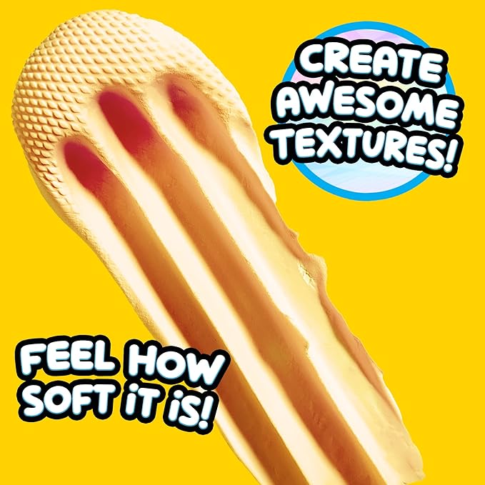 Compound Kings Fluffy Butter Cloudz Scented Large Slime Bucket for Kids – Soft, Squishy, Non-Toxic Sensory Toy | Yellow Banana Slime Gift