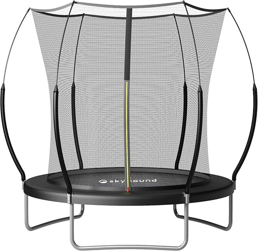 SkyBound 14 FT 12 FT 10FT 8FT 6FT Springless Trampoline for Kids and Adults - Recreational Trampolines with AntiRust Coating - Bungee Cords Outdoor Trampoline for Kids - No-Gap Design Zipper System