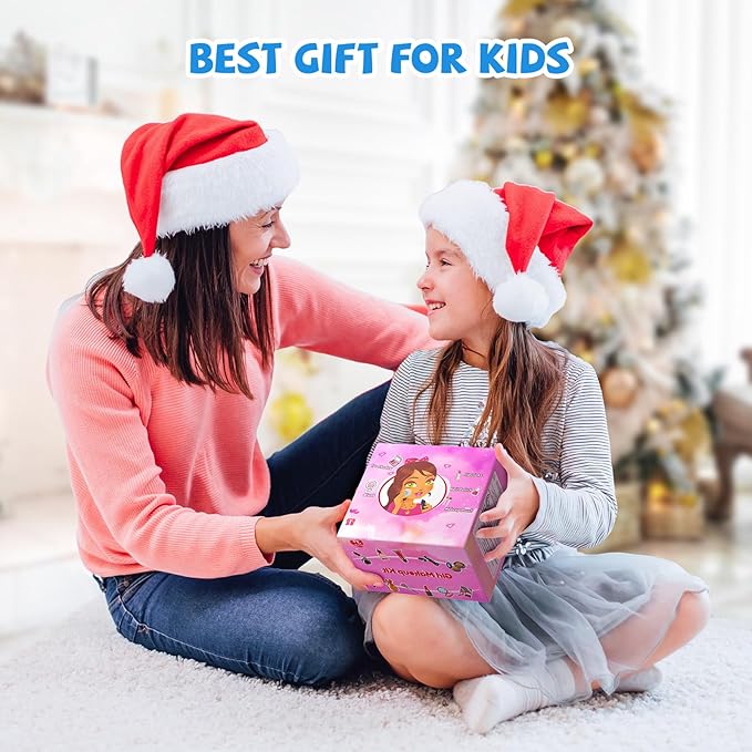 Kids Makeup Sets for Girls, 66pcs Real Cosmetic for Kids Toys with Mirror, Princess Washable Girls Makeup Kit, Non-Toxic & Safe Brithday Gifts for 3 4 5 6 7 8 10 - 12 Years Old（Blue）