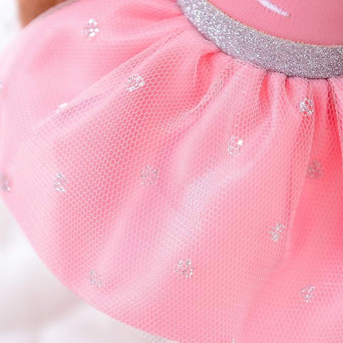 Gloveleya Ballet Dolls Baby Girl Gifts Plush African American Ballerina Doll Bronze