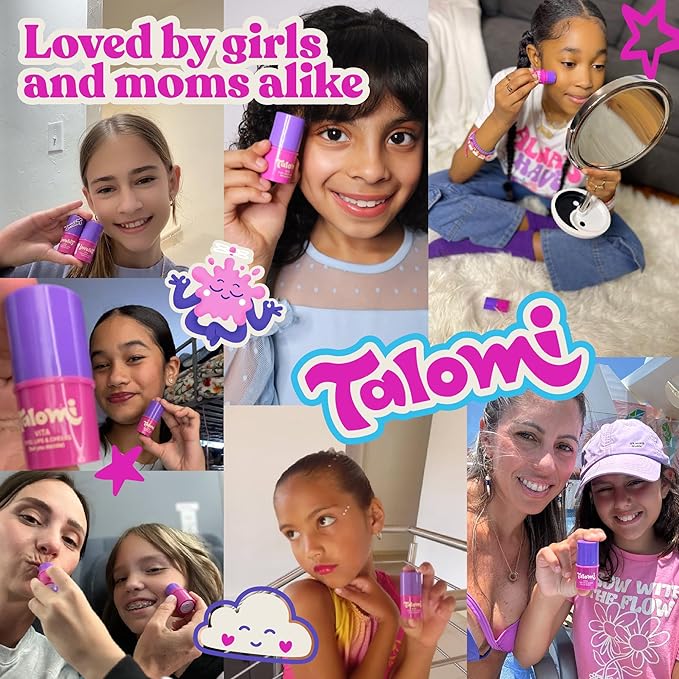 Vita Stick 3-in-1 Multistick Kids Makeup,– Non-Toxic, Plant-Based Makeup for Kids 8-12, Vegan, Cruelty-Free, Non-Comedogenic, Dermatologist Approved. (Trio Set: Show Your Light).