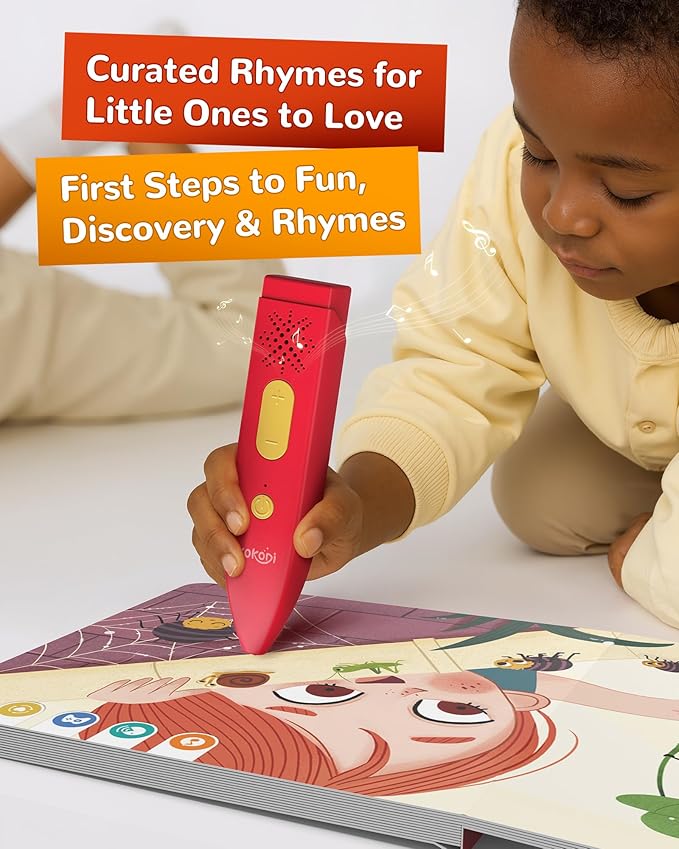 KOKODI Talking Pen Books Sets, Autism Sensory Games, Interactive Audio Sound Books Kids Learning Electronic Toys for Toddlers Kids, Early Educational Gifts Birthday Gifts for Boys Girls Age 2 3 4 5