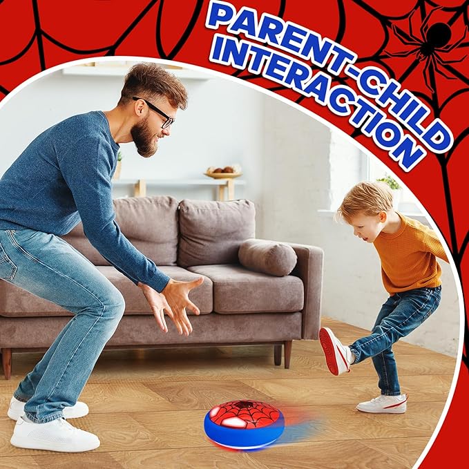 Indoor Hover Soccer Ball,Light-Up Toys for Boys Ages 5-7,6-8,8-12, Fun LED Football Game Toy with USB Rechargeable Battery,Christmas Birthday Gifts for Kid 4,5,6,7,8,9,10,11,12,13 Year Old