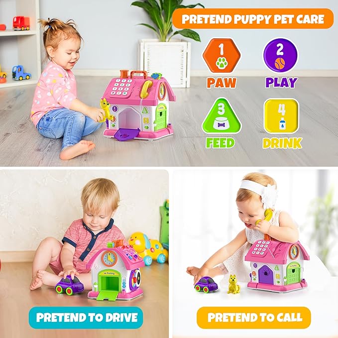 Montessori Toys for 1 Year Old Girls, 1st Present First Birthday Gifts for One Year Old Girl Baby Girl Boy Toy 12-18 Months, Educational Learning Toddler Montessori Toys 1-2