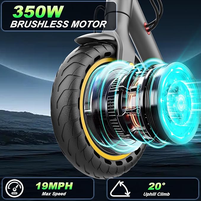 E Scooter for Adults 19-22 MPH 350/500W Motor 281/441Wh Battery,8.5"/10" Tires,Motorized Scooter Up to 22 Miles Range, Foldable Scooter with Double Shock Absorption/Bearing 265 LBS/APP Control