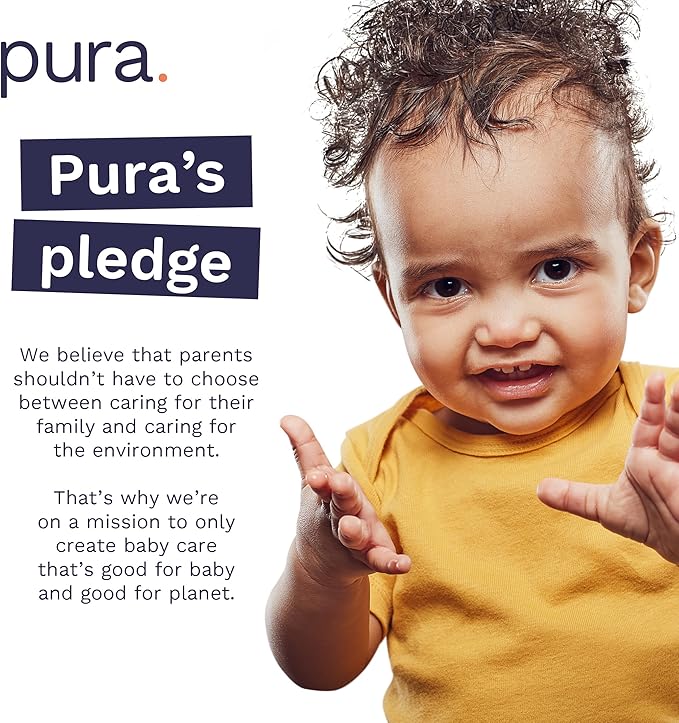 Pura Size 5 Eco-Friendly Diapers (24-35 lbs) Totally Chlorine Free (TCF) Hypoallergenic, Soft Organic Cotton, up to 12 Hours Leak Protection, Allergy UK, 3 Packs of 20 (60 Count)