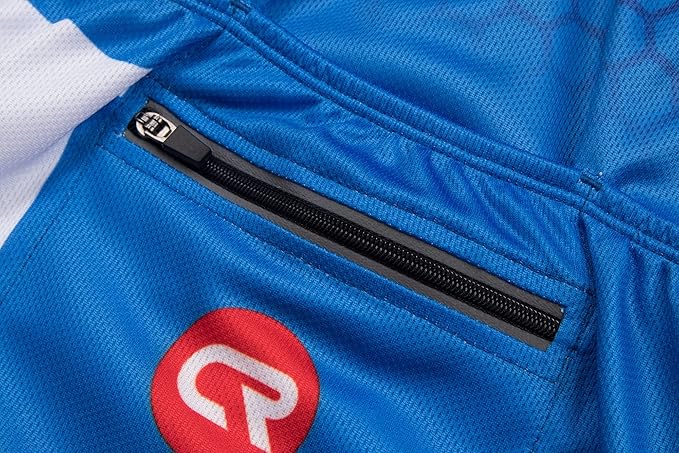 Coconut Ropamo CR Men's Cycling Jersey Set Road Bike Jersey Zipper Pocket Bib Shorts with 4D Padded Cycling Clothing Set