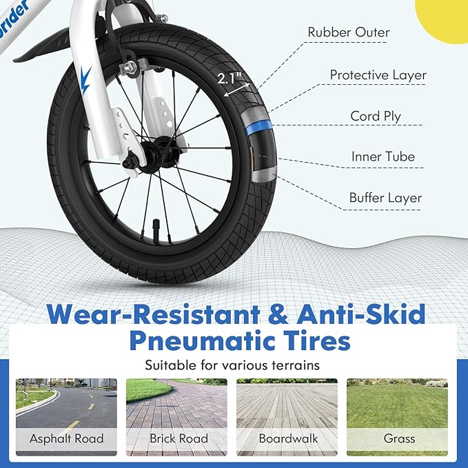 COSTWAY Kids Bike, 12 14 16 18 Inch Toddler Bike for Boys & Girls Aged 3-8 Years Old, Kids Bicycle w/Removable Training Wheels, Handbrake & Coaster Brake, Basket, Bell