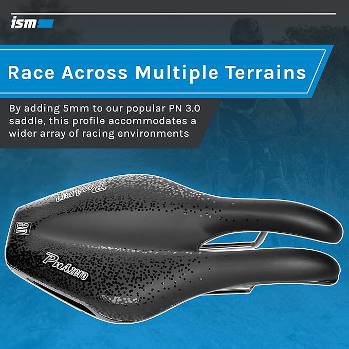 ISM PN Series Padded Road Bike Saddle - Professionally Designed Noseless Bicycle Seat for Road, Time Trial, Triathlon, and Gravel Bikes - Performance Road Bike Seat for Reduced Numbness
