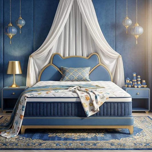 10 Inch Twin Hybrid Mattress, Medium Firm with Memory Foam and Zoned Pocket Springs for Enhanced Lumbar Support and Pressure Relief